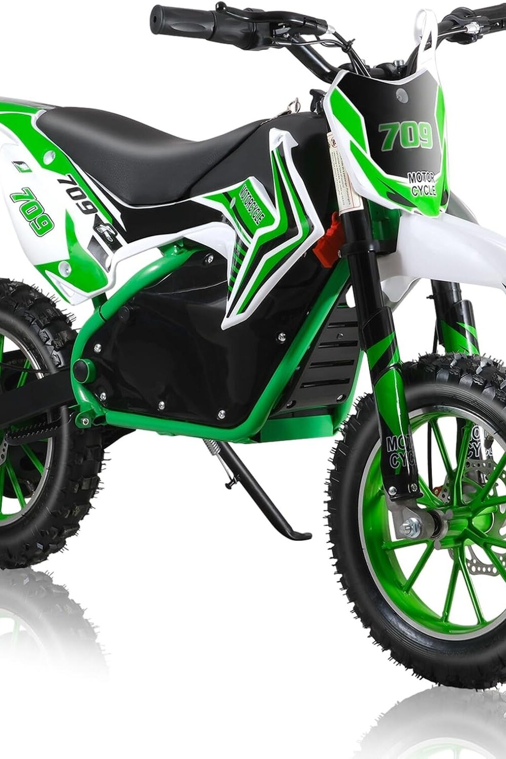 36V Electric Dirt Bike for Kid,350W Rocket Electric Motorcycle,Mini Off Road Vehicles,Pocket Motorcycle,10 Inch Tires Dirt Bike with Mechanical Disc Brakes