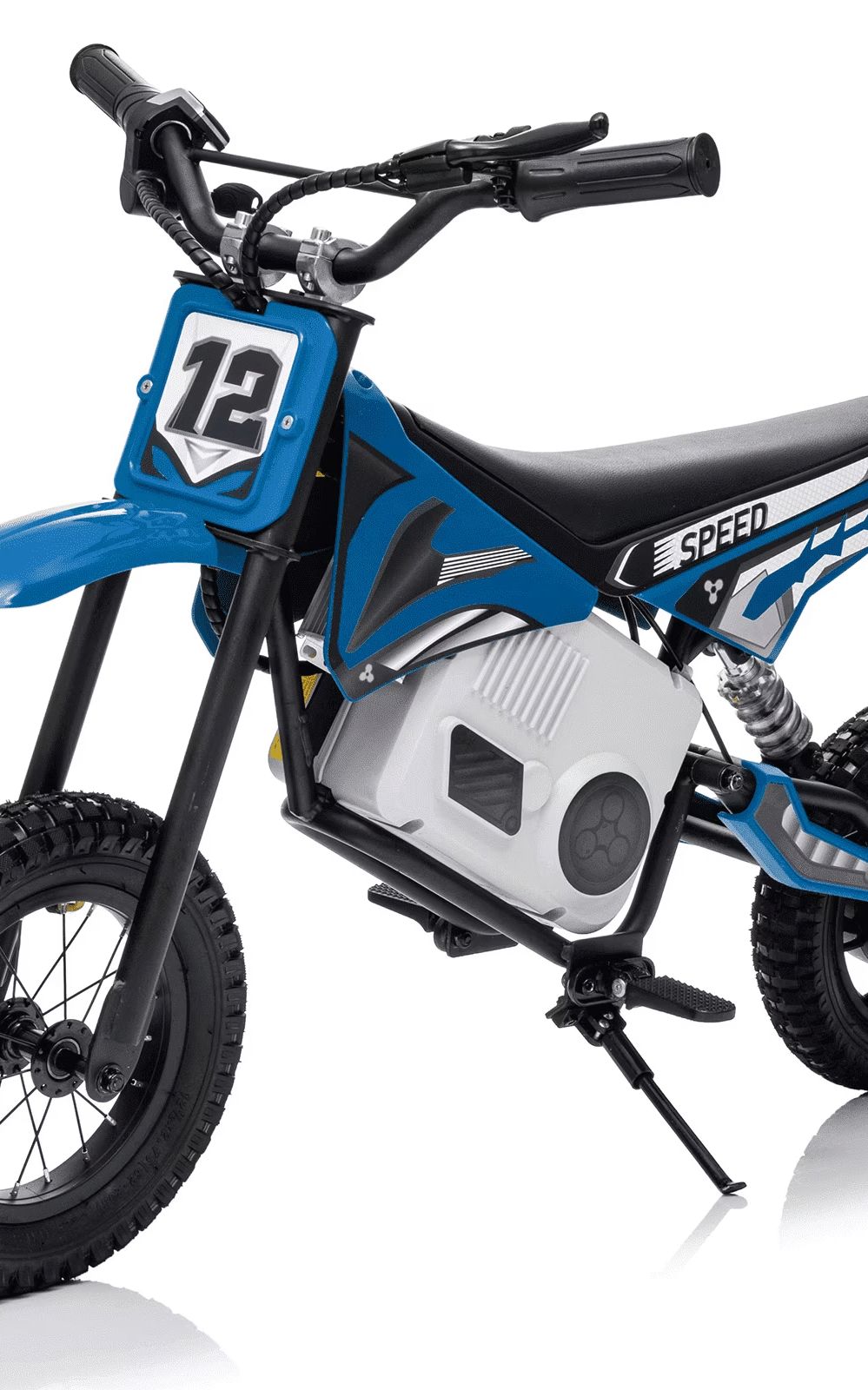 Kerry Yoo C11 36V Electric Dirt Bike for Kids 8-14, 350W Ride on Motorcycle, Electric Motorbike Teens,16 mph, High/Low Speeds-Blue